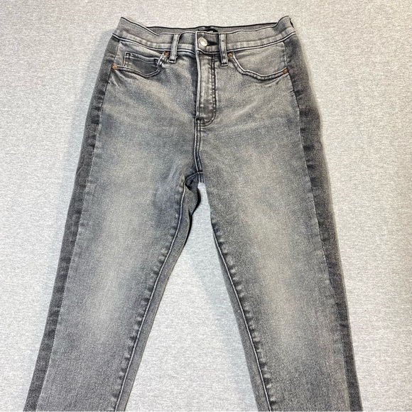 Express Skinny Jeans Womens 4R Gray Two Toned High Rise Stretch Casual Denim - Picture 2 of 14